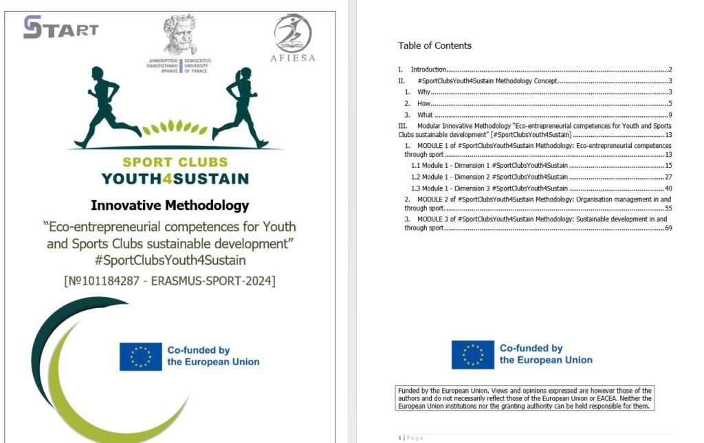 SportClubsYouth4Sustain project methodology is officially completed methodology photo